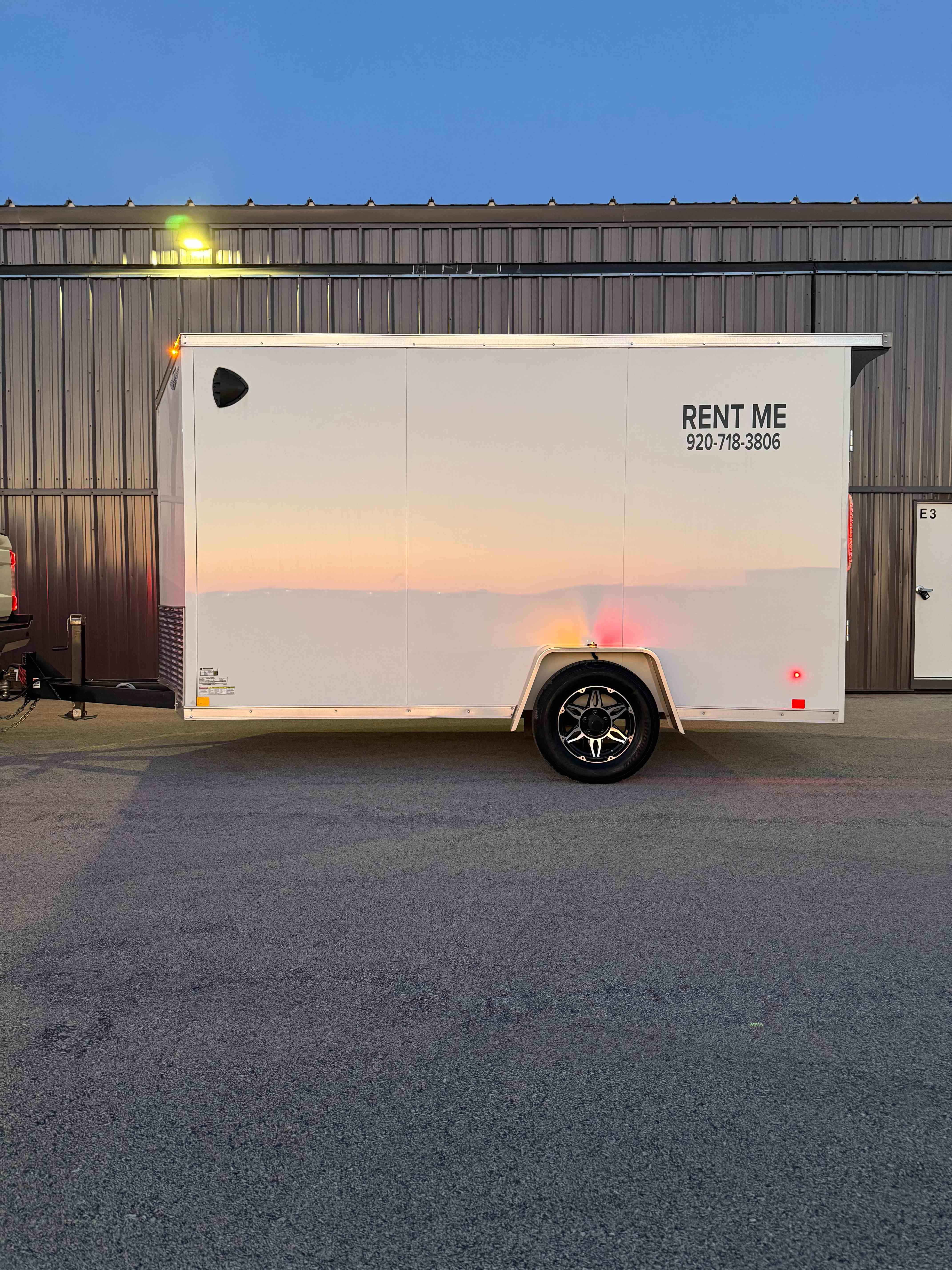 6x12 Enclosed Trailer view 7 - additional view