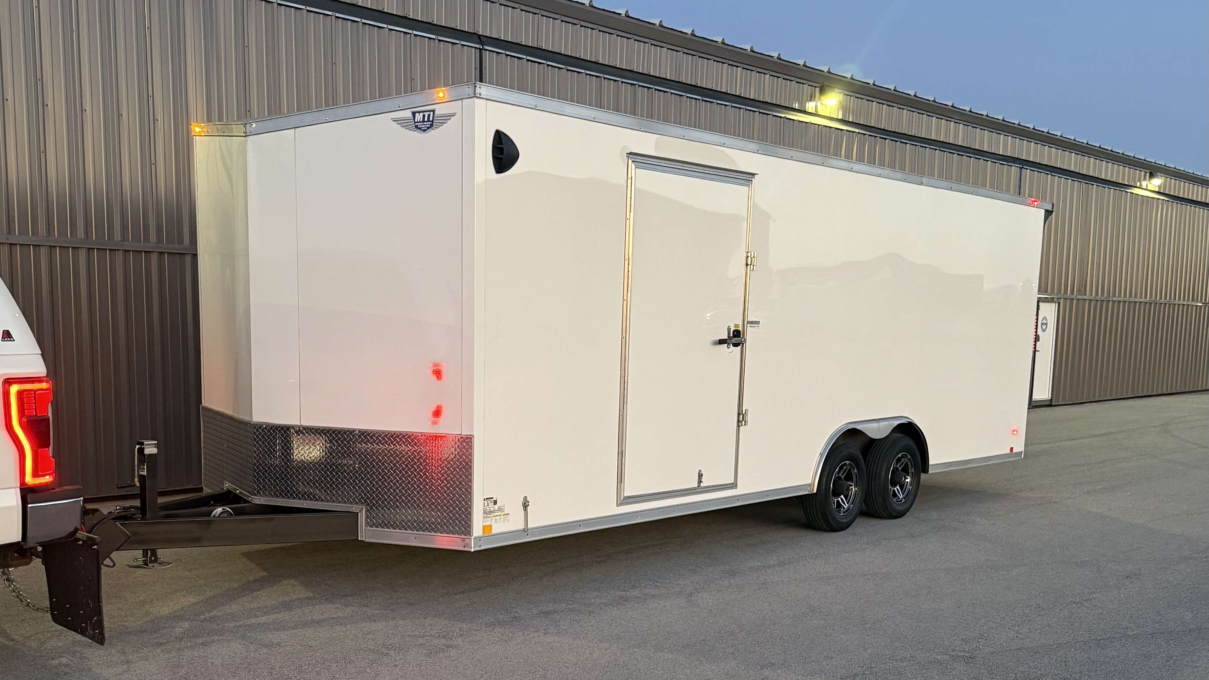 8.5x24 Enclosed Trailer view 2 - side view